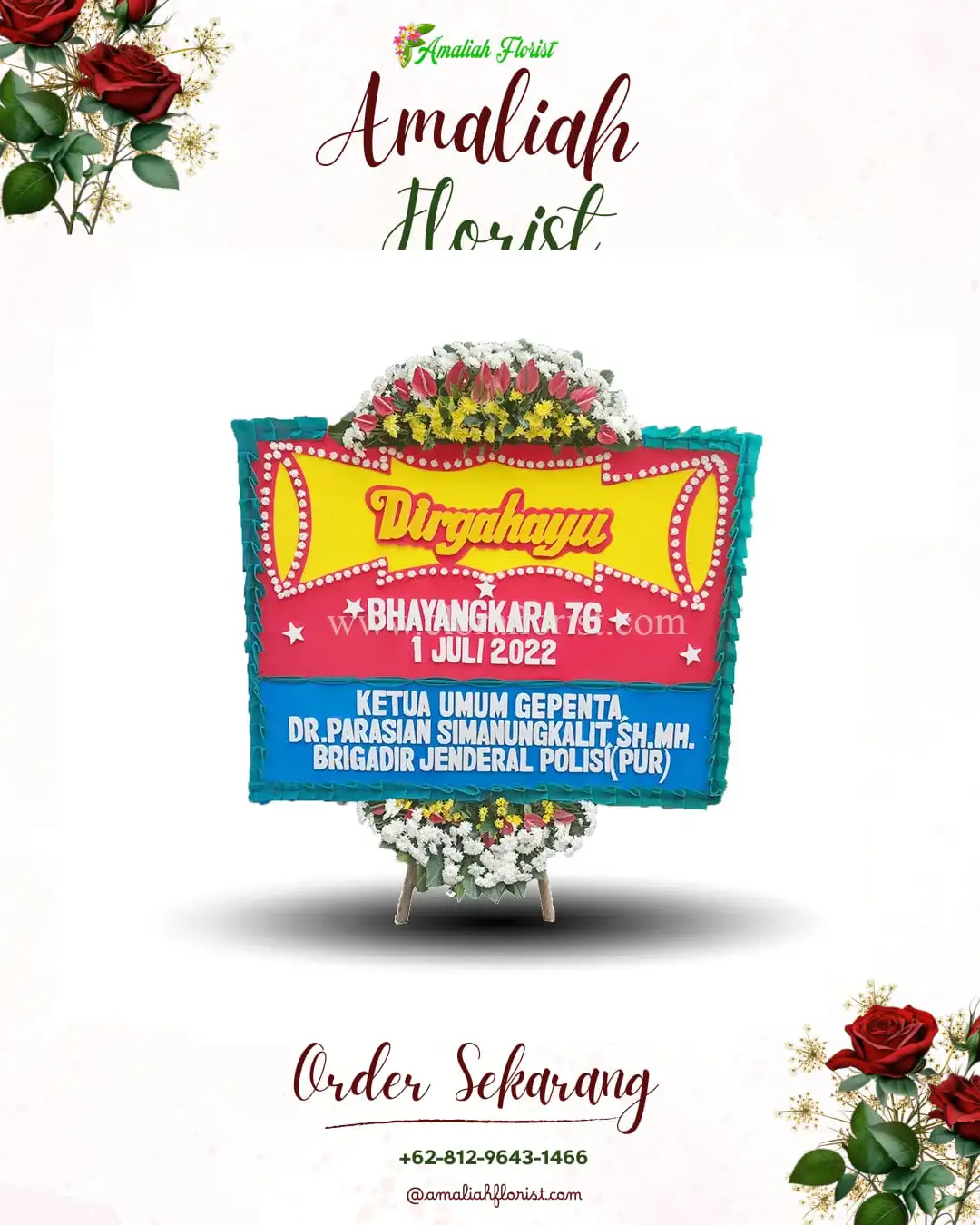 Papan Bunga HUT Ulang Tahun Muara Ancalong